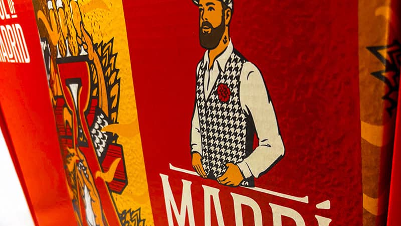 Madri beer packaging