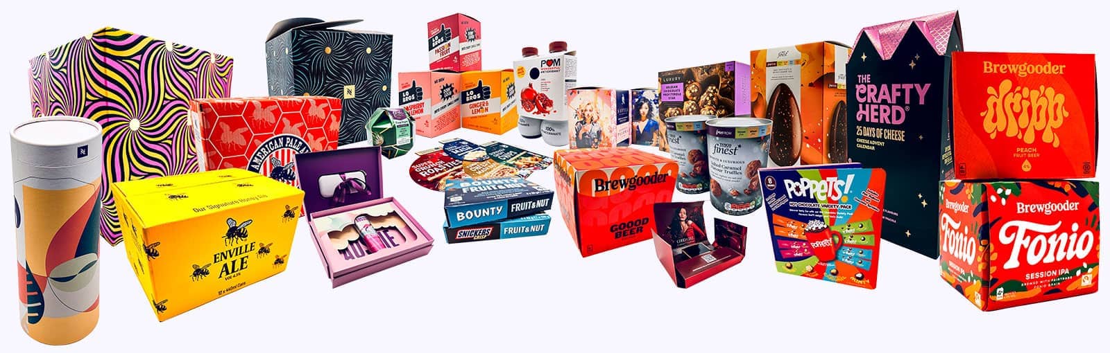 Wide range of Grenadier Packaging examples