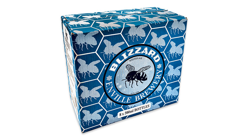 Blizzard Enville Brewery bottle packaging